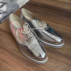 Zara Oxford Lace Up Shoes Size 39